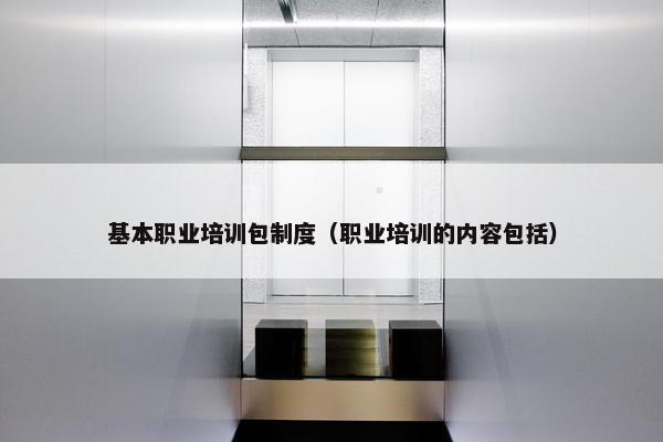 基本职业培训包制度（职业培训的内容包括）