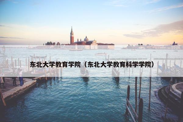 东北大学教育学院（东北大学教育科学学院）