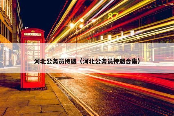 河北公务员待遇（河北公务员待遇合集）