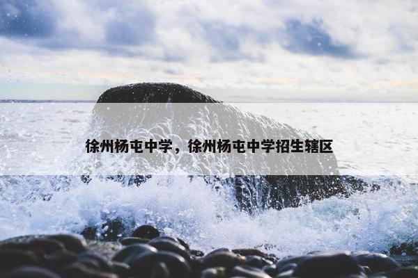 徐州杨屯中学，徐州杨屯中学招生辖区