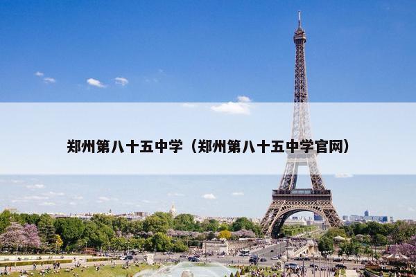 郑州第八十五中学（郑州第八十五中学官网）