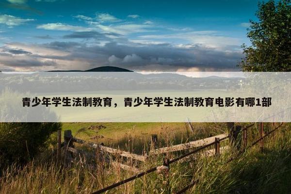 青少年学生法制教育，青少年学生法制教育电影有哪1部