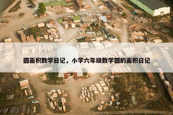 圆面积数学日记，小学六年级数学圆的面积日记