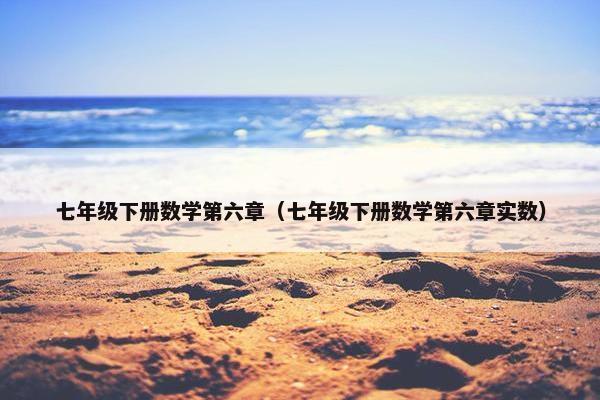 七年级下册数学第六章（七年级下册数学第六章实数）