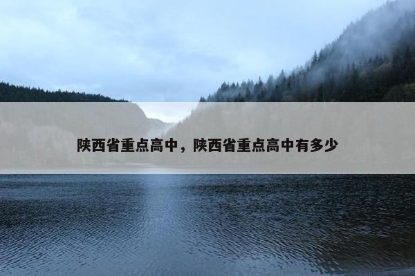 陕西省重点高中，陕西省重点高中有多少