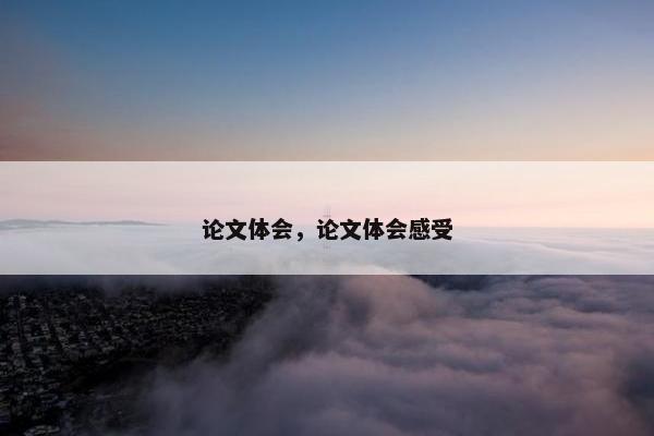 论文体会，论文体会感受
