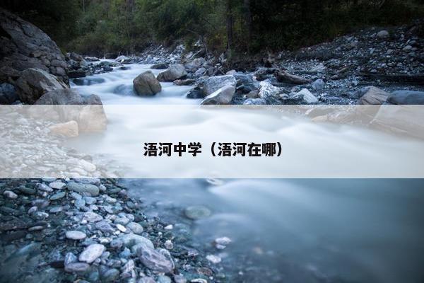 浯河中学（浯河在哪）