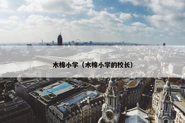 木棉小学（木棉小学的校长）