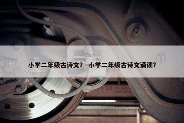 小学二年级古诗文？ 小学二年级古诗文诵读？