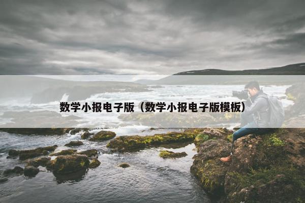 数学小报电子版（数学小报电子版模板）