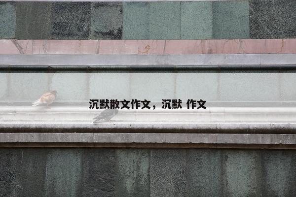 沉默散文作文，沉默 作文