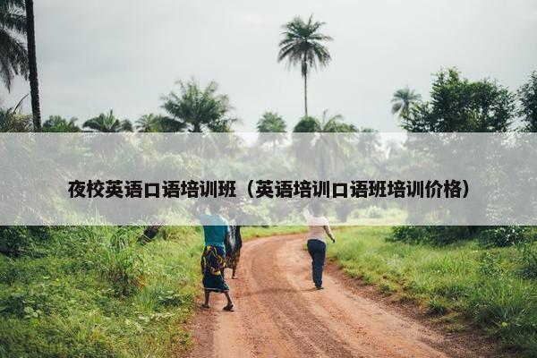 夜校英语口语培训班（英语培训口语班培训价格）