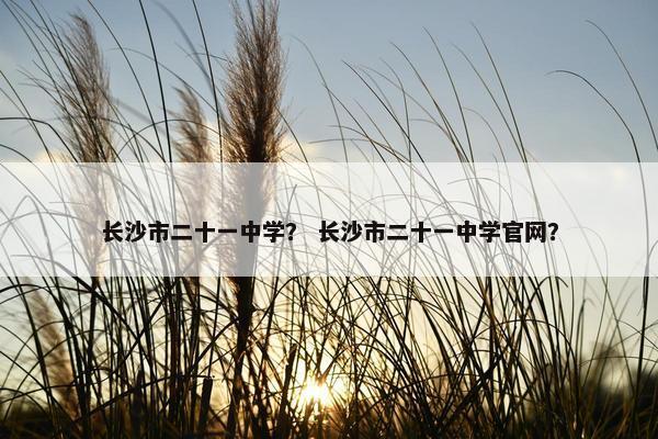 长沙市二十一中学？ 长沙市二十一中学官网？