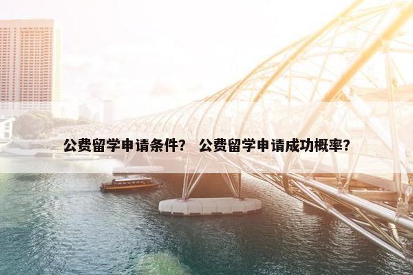 公费留学申请条件？ 公费留学申请成功概率？