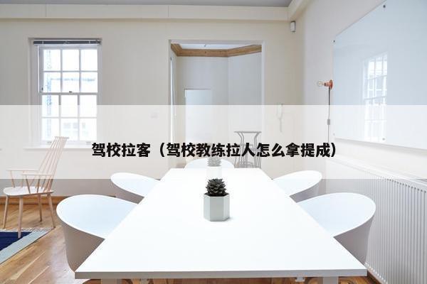驾校拉客（驾校教练拉人怎么拿提成）