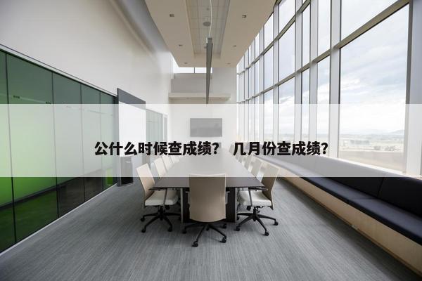 公什么时候查成绩？ 几月份查成绩？