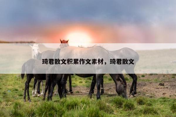 琦君散文积累作文素材，琦君散文