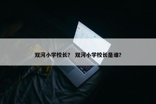双河小学校长？ 双河小学校长是谁？