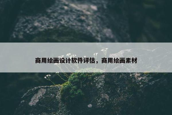 商用绘画设计软件评估，商用绘画素材