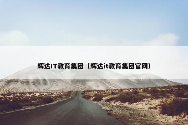 辉达IT教育集团（辉达it教育集团官网）