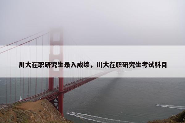 川大在职研究生录入成绩，川大在职研究生考试科目