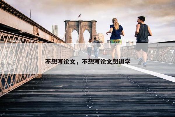 不想写论文，不想写论文想退学