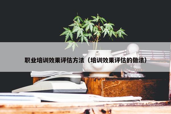 职业培训效果评估方法（培训效果评估的做法）