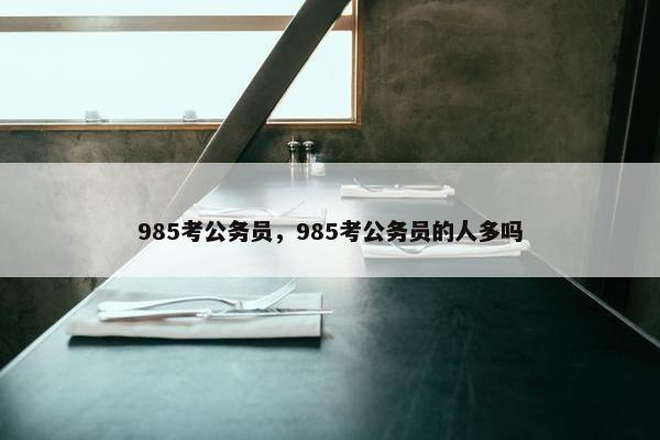 985考公务员，985考公务员的人多吗