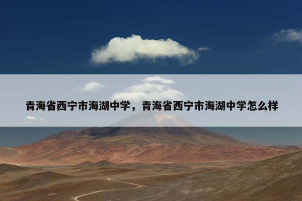 青海省西宁市海湖中学，青海省西宁市海湖中学怎么样