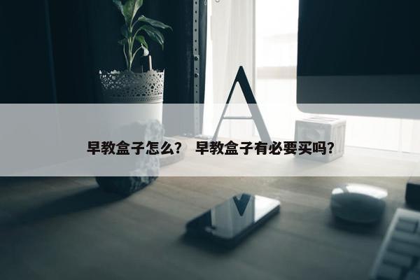 早教盒子怎么？ 早教盒子有必要买吗？