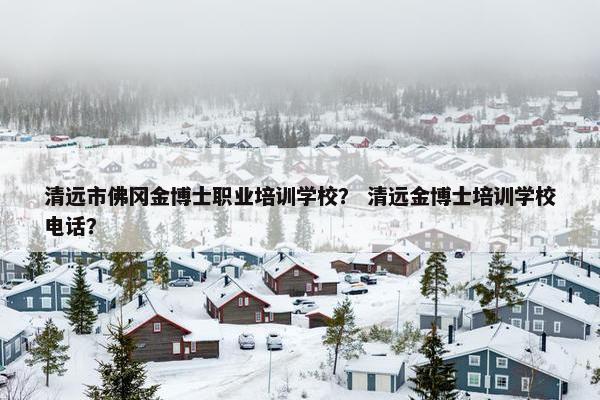 清远市佛冈金博士职业培训学校？ 清远金博士培训学校电话？