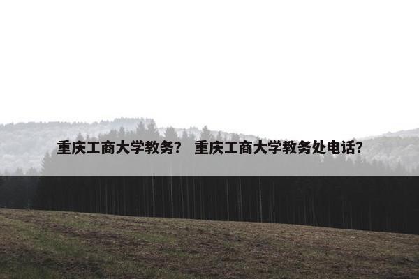 重庆工商大学教务？ 重庆工商大学教务处电话？