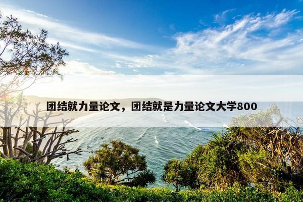 团结就力量论文，团结就是力量论文大学800