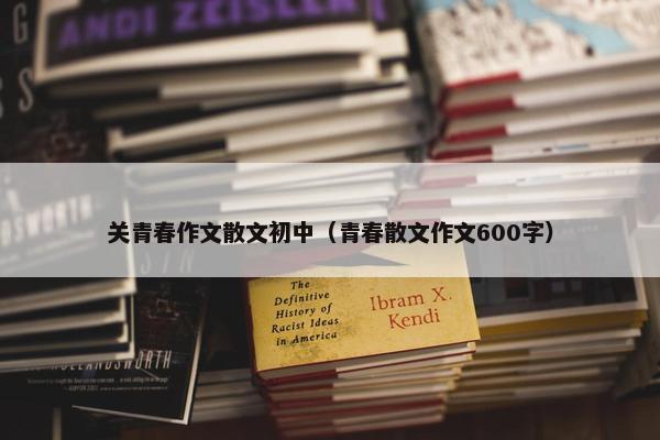 关青春作文散文初中（青春散文作文600字）