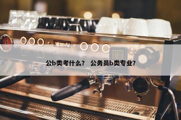 公b类考什么？ 公务员b类专业？