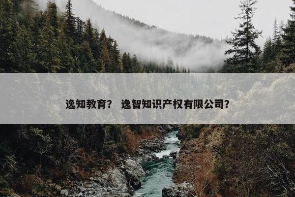 逸知教育？ 逸智知识产权有限公司？