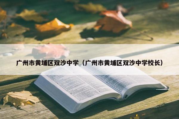 广州市黄埔区双沙中学（广州市黄埔区双沙中学校长）