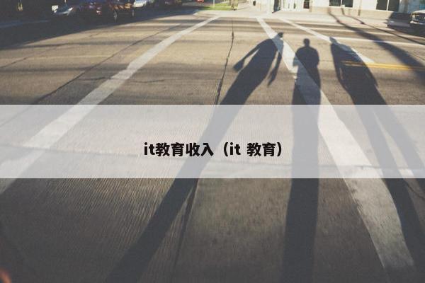 it教育收入（it 教育）