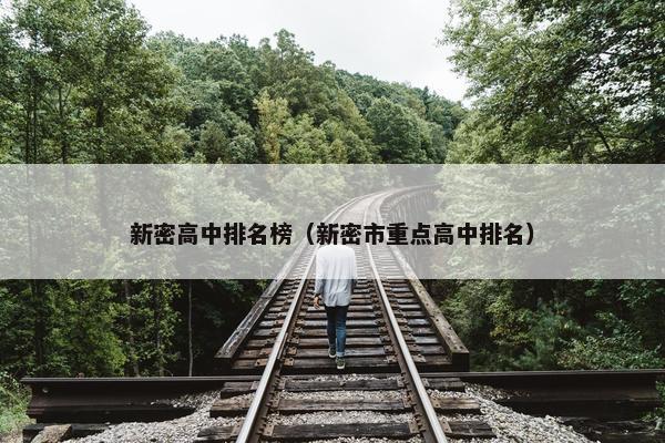 新密高中排名榜（新密市重点高中排名）