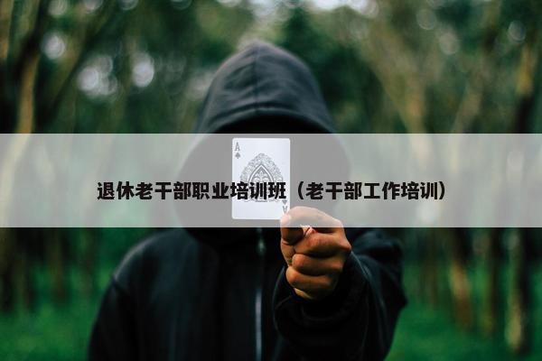 退休老干部职业培训班（老干部工作培训）