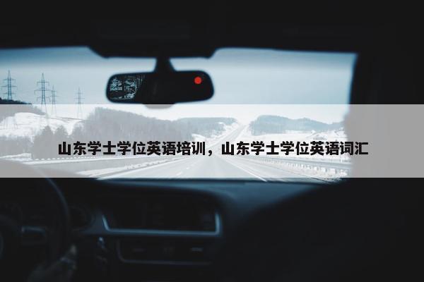 山东学士学位英语培训，山东学士学位英语词汇