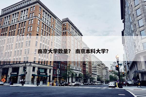 南京大学数量？ 南京本科大学？