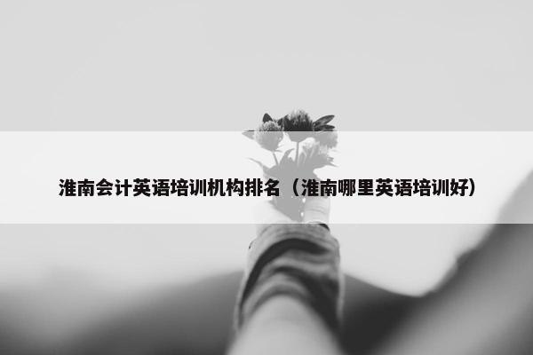 淮南会计英语培训机构排名（淮南哪里英语培训好）