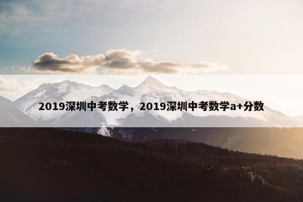 2019深圳中考数学，2019深圳中考数学a+分数