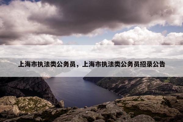 上海市执法类公务员，上海市执法类公务员招录公告