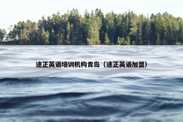 途正英语培训机构青岛（途正英语加盟）