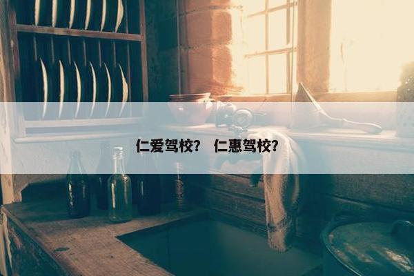 仁爱驾校？ 仁惠驾校？