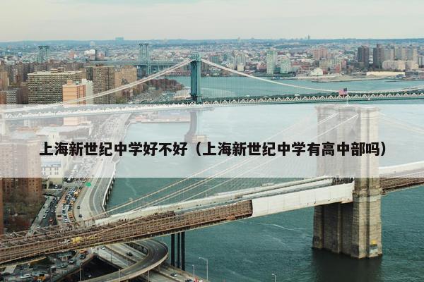 上海新世纪中学好不好（上海新世纪中学有高中部吗）