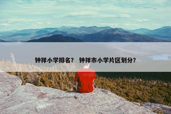 钟祥小学排名？ 钟祥市小学片区划分？