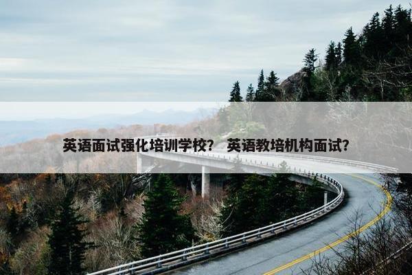 英语面试强化培训学校？ 英语教培机构面试？
